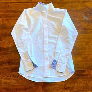 Girl Essex Classics equestrian show shirt - white size 12